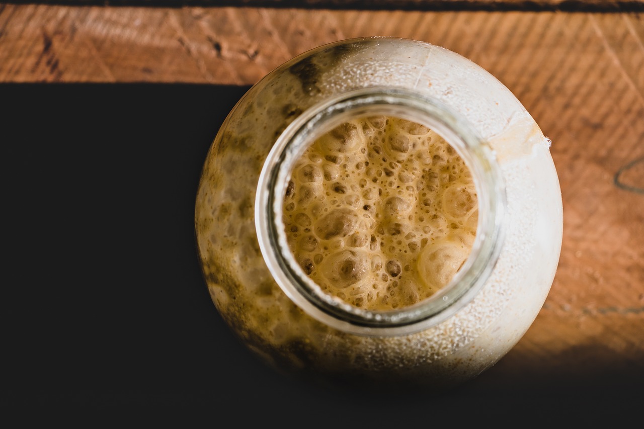 A mature sourdough starter